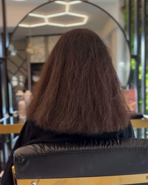 Μαλλιά πριν: Ισιωτική θεραπεία Lasio Keratin